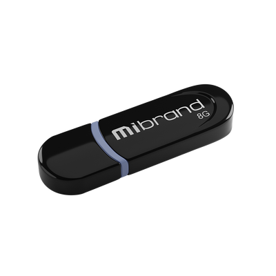 Флеш пам'ять USB Mibrand Panther 8GB USB 2.0 Black (MI2.0/PA8P2B) 01020202135 фото