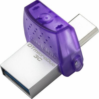 Флеш пам'ять USB Kingston DataTraveler microDuo 3C 256GB USB 3.2 Gen1 (DTDUO3CG3/256GB) 01021902210 фото