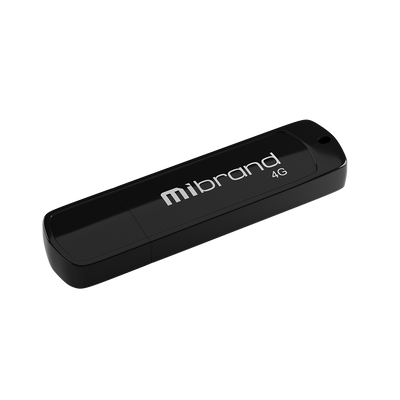 Флеш пам'ять USB Mibrand Grizzly 4GB USB 2.0 Black (MI2.0/GR4P3B) 01020101862 фото