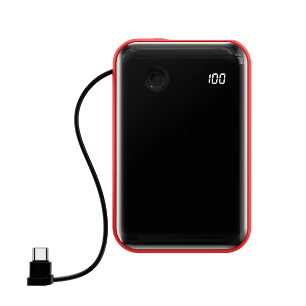 УМБ Baseus MiniS LCD Display 10000mAh QC3.0+PD3.0 15W Black/Red (PPXF-A09) 02030100019 фото