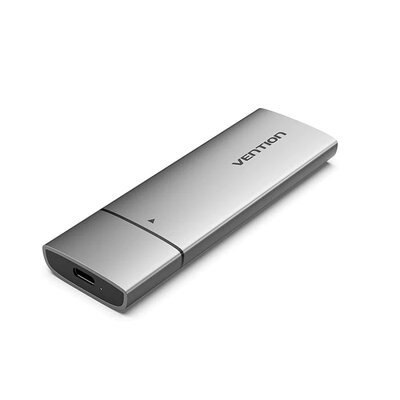 Зовнішня кишеня Vention M.2 NGFF SSD Enclosure (USB 3.1 Gen 2-C) Gray Aluminum Alloy Type (KPFH0) 01022502218 фото