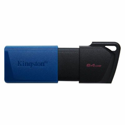 Флеш пам'ять USB Kingston DataTraveler Exodia M 64GB USB 3.2 Gen1 Black/Blue (DTXM/64GB) 01021002052 фото