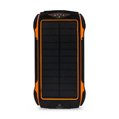 Повербанк з сонячною панеллю 30000mAh Power Bank Kraft KPB-U1830FCSL Orange 18W QC2.0 LED-ліхтар 02012001579 фото