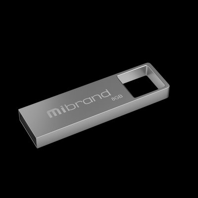 Флеш пам'ять USB Mibrand Shark 8GB USB 2.0 Silver (MI2.0/SH8U4S) 01020202141 фото