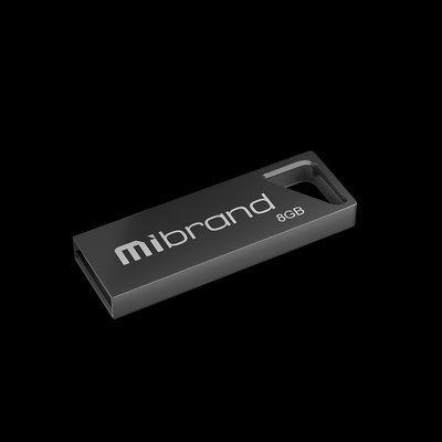 Флеш пам'ять USB Mibrand Stingray 8GB USB 2.0 Grey (MI2.0/ST8U5G) 01020201880 фото