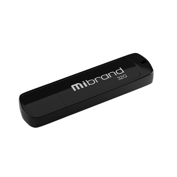 Флеш пам'ять USB Mibrand Grizzly 32GB USB 2.0 Black (MI2.0/GR32P3B) 01020402154 фото