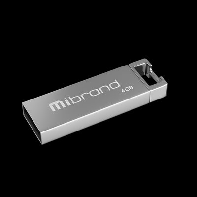 Флеш пам'ять USB Mibrand Chameleon 4GB USB 2.0 Silver (MI2.0/CH4U6S) 01020101834 фото